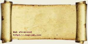 Danica Isaković vizit kartica